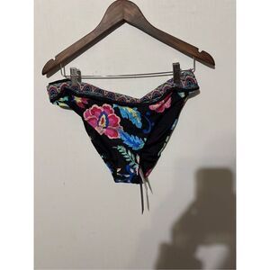 La Blanca Women's Floral Rhythm Shirred Band Hipster Swim Bottoms Size 14 NEW